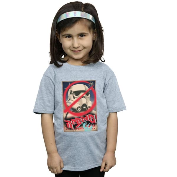 Star Wars T-shirt i bomull med Rebels-affisch för flickor