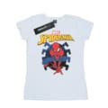 Miniatyrbild 1 av 3: Marvel Dam/Tjej Spider-Man Web Shooting Emblem Logo Bomulls-T-shirt