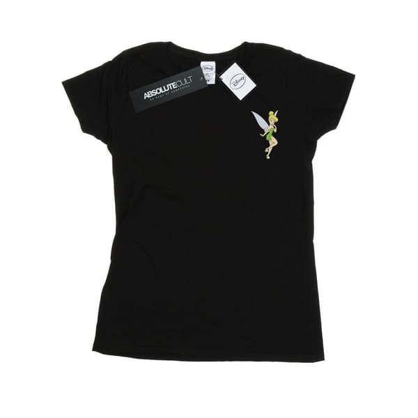 Disney T-shirt i bomull med bröst av Tinkerbell för damer/damer