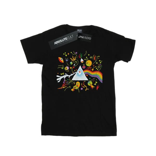 Pink Floyd T-shirt i bomull med Miro 70-talsprisma för flickor