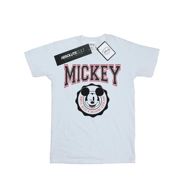 Disney Dam/Tjej Musse Pigg New York Seal Bomull Boyfriend T-shirt