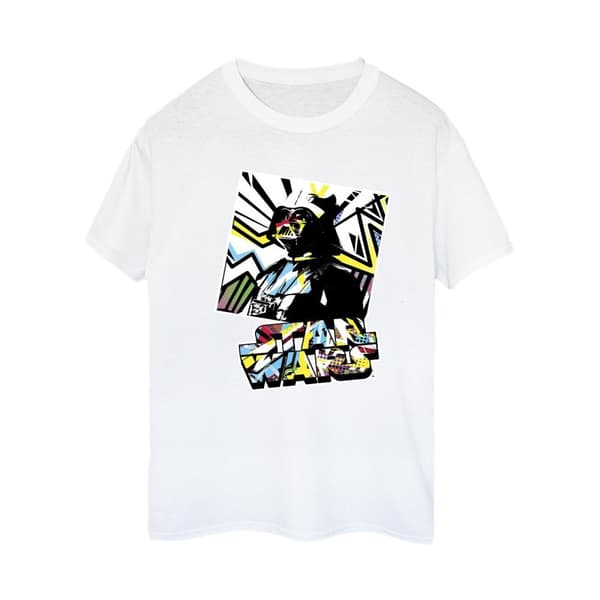 Star Wars Womens/Ladies Vader Water Colour Pop Art Cotton Boyfriend T-Shirt