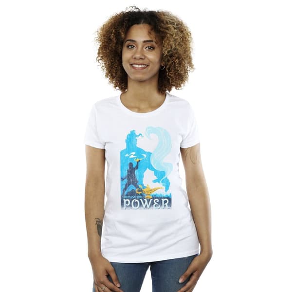 Disney Womens/Ladies Aladdin Movie Unleash The Power Cotton T-Shirt