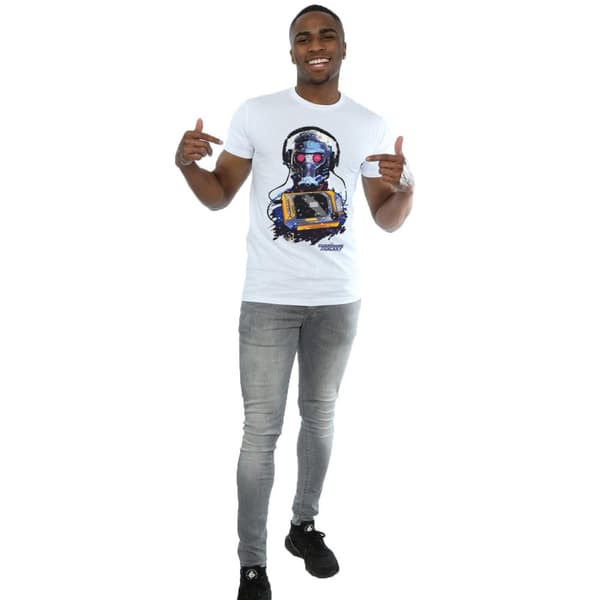 Marvel Mens Guardians Of The Galaxy Star Lord Cassette T-Shirt