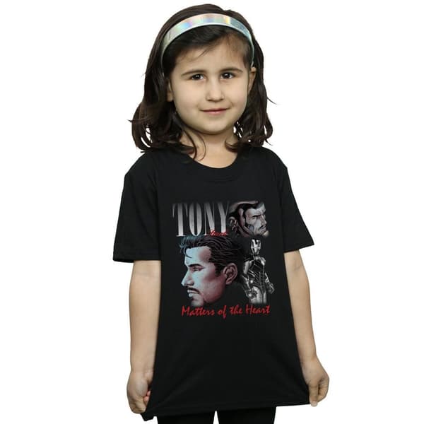 Marvel Girls Tony Stark Homage Cotton T-Shirt