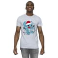 Miniatyrbild 2 av 3: Disney Lilo And Stitch-sketch-T-shirt med julbelysning för herrar