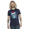 Miniatyrbild 2 av 3: Disney Lilo And Stitch-sketch-T-shirt med julbelysning för herrar