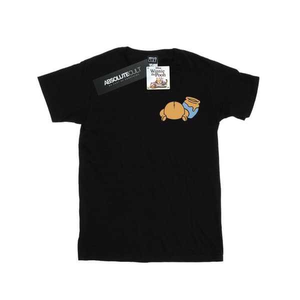 Disney Dam/kvinnor Winnie the Pooh - Boyfriend-t-shirt i bomull med brösttryck på baksidan