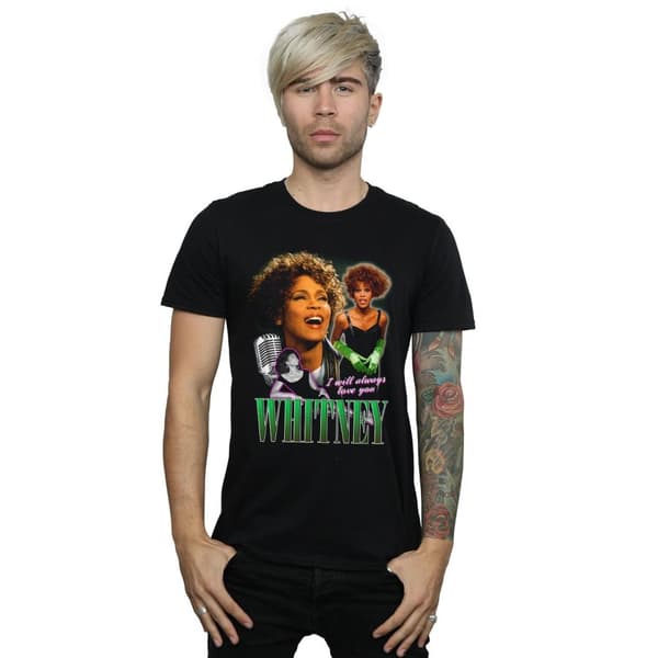 Whitney Houston Mens I Will Always Love You Homage T-Shirt