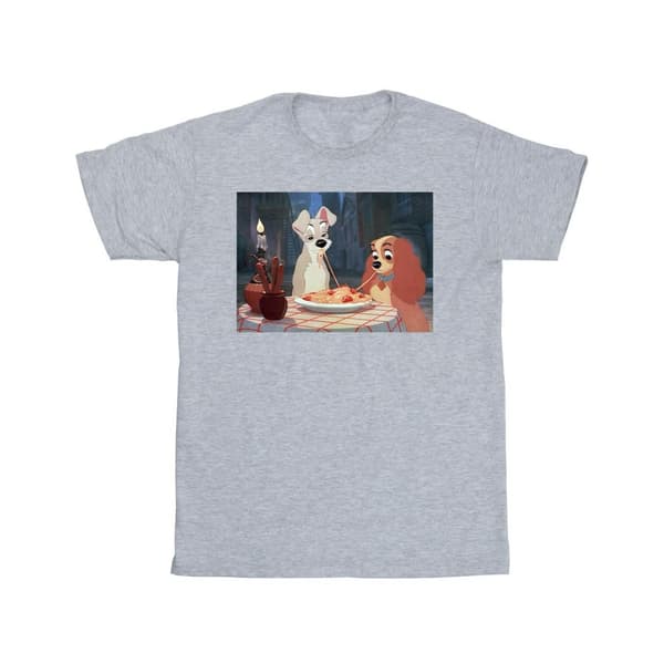 Disney Herr T-shirt med foto på spagetti från Lady And The Tramp