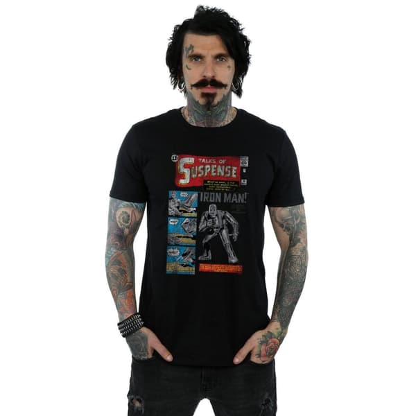 Marvel Mens Iron Man Distressed Tales Of Suspense T-Shirt