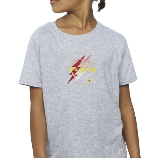 DC Comics The Flash - T-shirt i bomull med blixtlogotyp för flickor