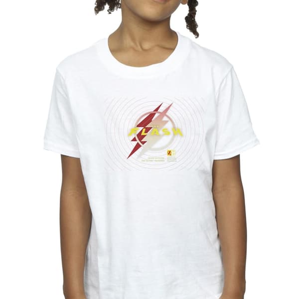 DC Comics The Flash - T-shirt i bomull med blixtlogotyp för flickor