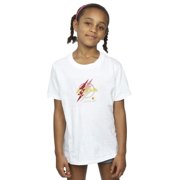 DC Comics The Flash - T-shirt i bomull med blixtlogotyp för flickor