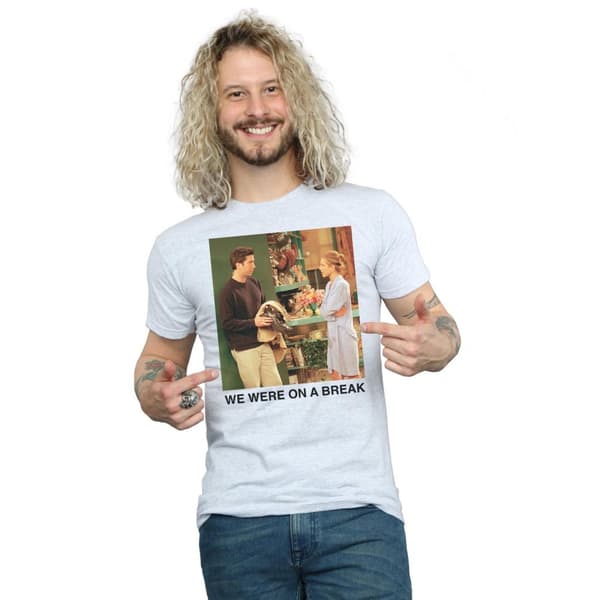 Friends Mens We Were On A Break Robe T-Shirt