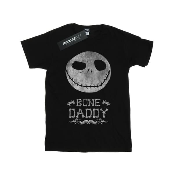 Disney Womens/Ladies Nightmare Before Christmas Bone Daddy Cotton Boyfriend T-Shirt