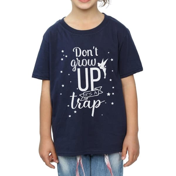 Disney Girls Tinker Bell Don´t Grow Up Cotton T-Shirt