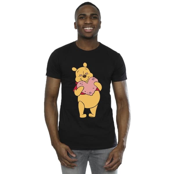 Disney Mens Winnie The Pooh - T-shirt med hjärtögon