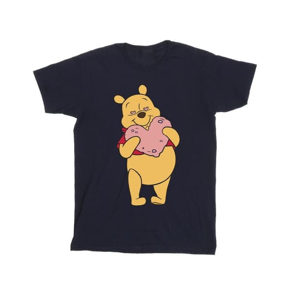 Disney Mens Winnie The Pooh - T-shirt med hjärtögon