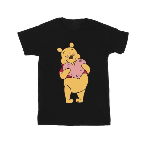Disney Mens Winnie The Pooh - T-shirt med hjärtögon