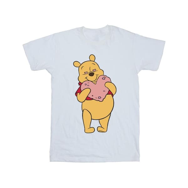 Disney Mens Winnie The Pooh - T-shirt med hjärtögon