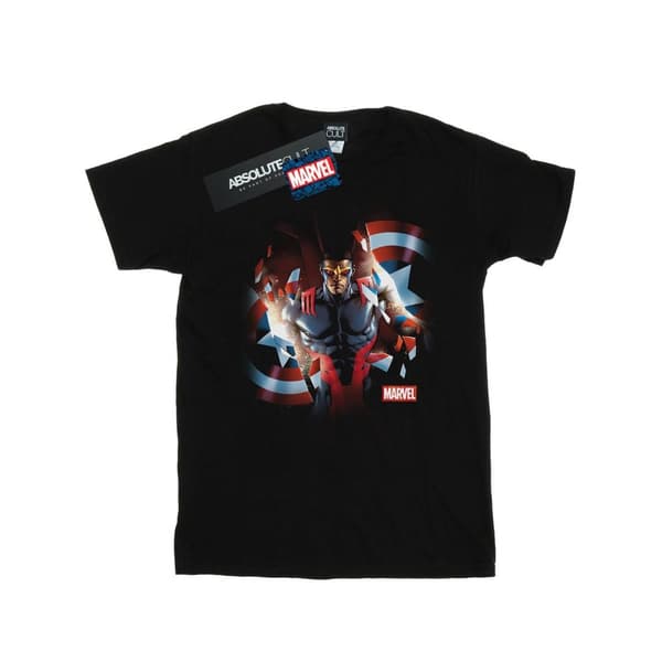 Marvel Mens Captain America Sam Wilson Shield Breakthrough T-Shirt