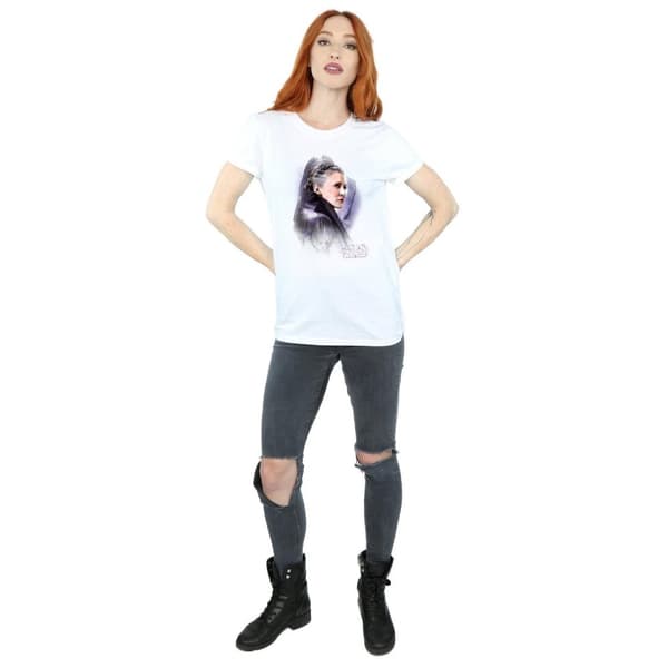 Star Wars Womens/Ladies The Last Jedi Leia Brushed Cotton Boyfriend T-Shirt