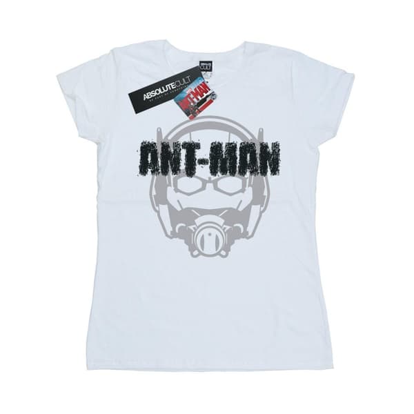 Marvel Womens/Ladies Ant-Man Helmet Fade Cotton T-Shirt White XXL