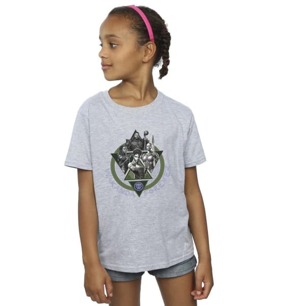 Marvel Black Panther Wakanda Forever Group Ring Pose bomulls-T-shirt för flickor