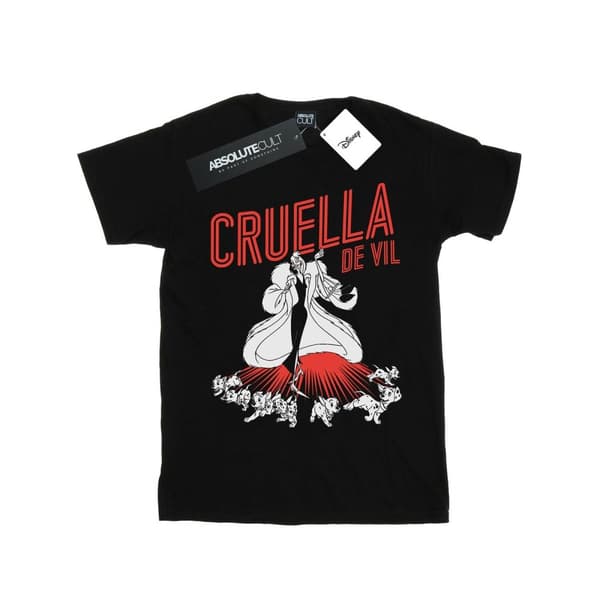 Disney Mens Cruella De Vil Dalmatiner T-shirt