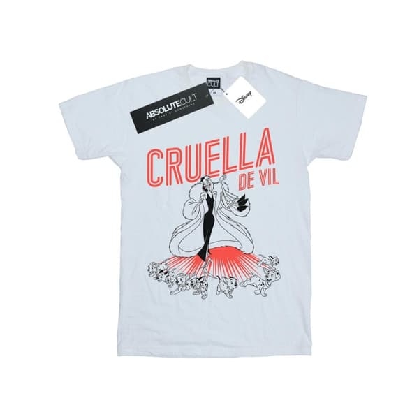 Disney Mens Cruella De Vil Dalmatiner T-shirt