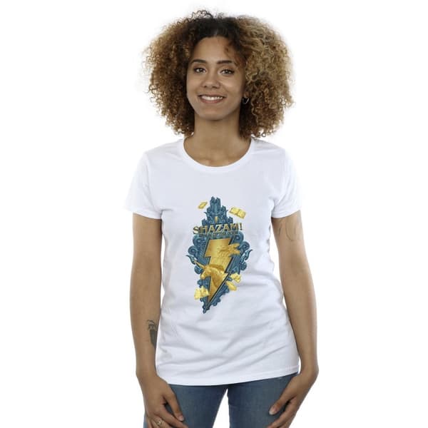 DC Comics Dam/Tjej Shazam Fury Of The Gods Golden Animal Bolt Bomulls-T-shirt