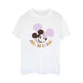 Miniatyrbild 1 av 3: Disney Dam/Tjej Musse Pigg full av leenden bomull boyfriend t-shirt