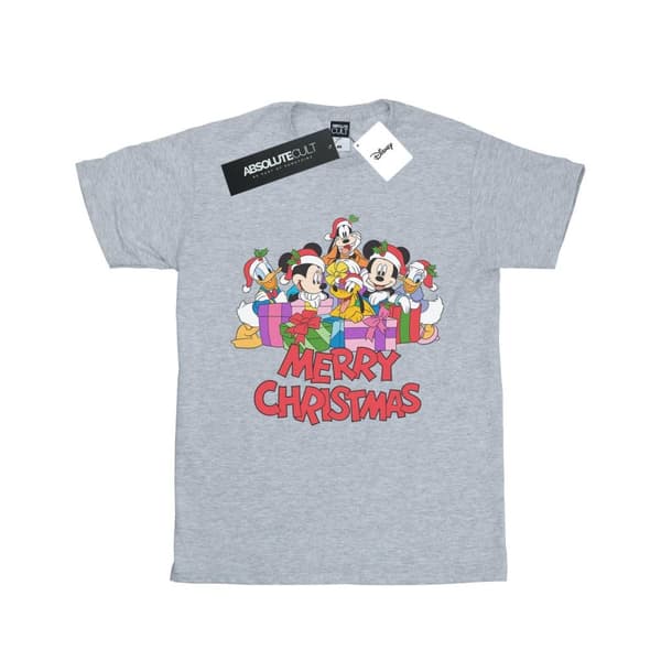 Disney Dam/Tjej - Musse Pigg och hans vänner - jul - Boyfriend-t-shirt i bomull