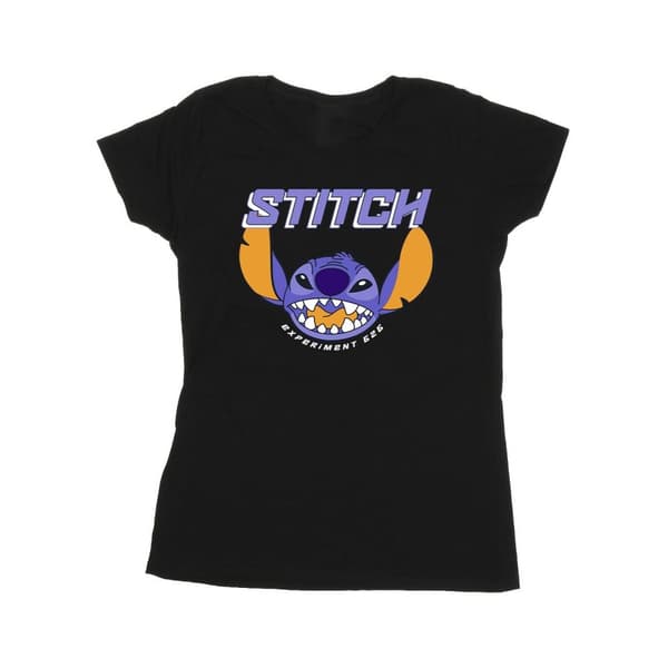 Disney Womens/Ladies Lilo And Stitch Purple Cotton T-Shirt