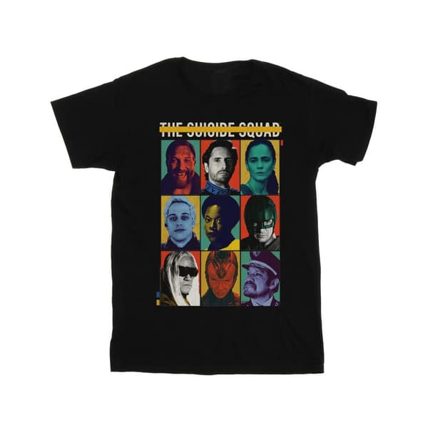 DC Comics Womens/Ladies The Suicide Squad Poster Cotton Boyfriend T-Shirt