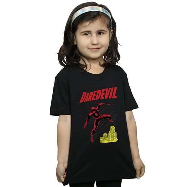 Marvel Daredevil Rooftop bomulls-T-shirt för flickor