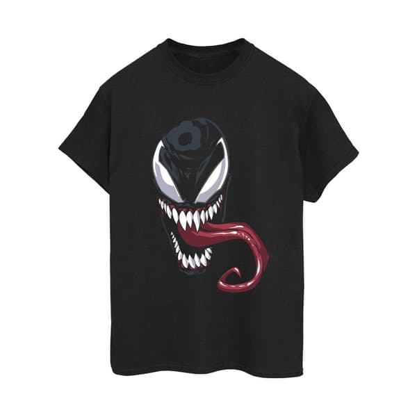 Marvel Womens/Ladies Venom Face Cotton Boyfriend T-Shirt