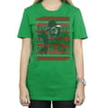 Miniatyrbilde 3 av 5: A Nightmare On Elm Street Womens/Ladies Christmas Fair Isle Cotton Boyfriend T-Shirt