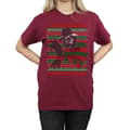 Miniatyrbilde 3 av 5: A Nightmare On Elm Street Womens/Ladies Christmas Fair Isle Cotton Boyfriend T-Shirt