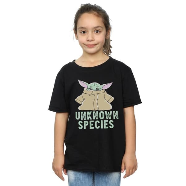 Star Wars Mandalorian Unknown Species T-shirt i bomull för flickor