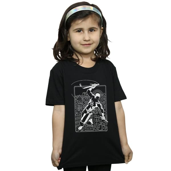 Marvel Daredevil Silhouette T-shirt i bomull för flickor