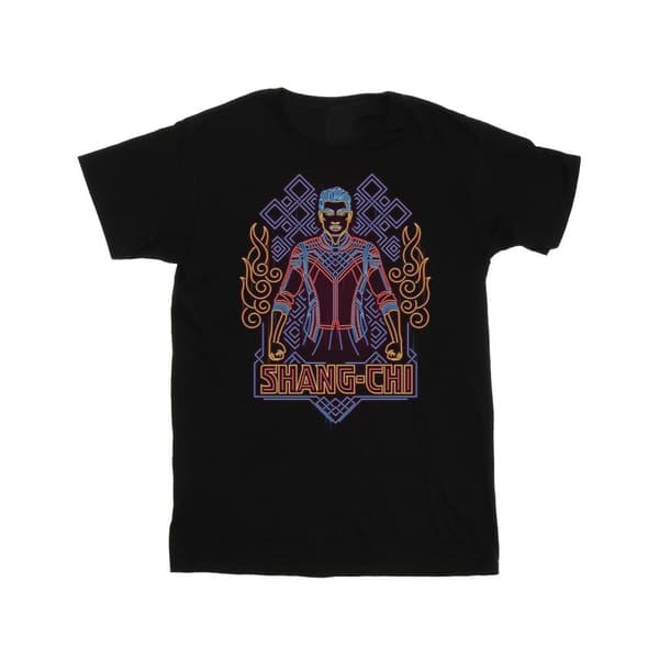 Marvel Shang-Chi And The Legend Of The Ten Rings - Neon bomulls-T-shirt för flickor