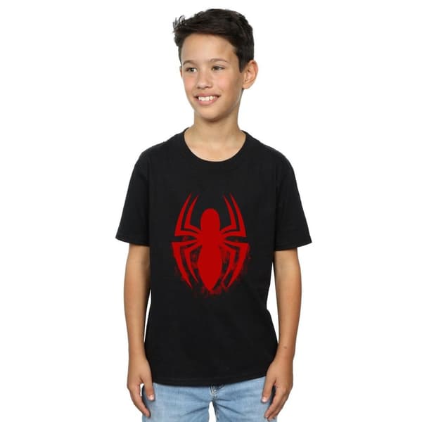 Marvel Boys Spider-Man Logo Emblem T-Shirt