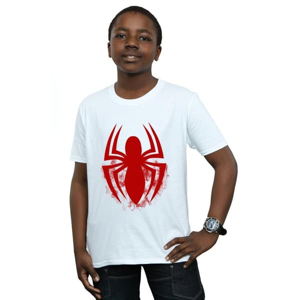 Marvel Boys Spider-Man Logo Emblem T-Shirt