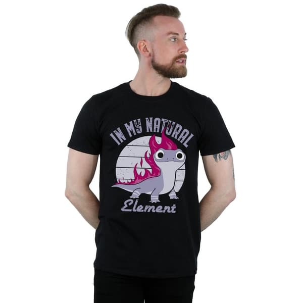 Disney Mens Frozen 2 Salamander Bruni Element T-Shirt
