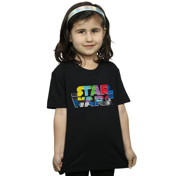 Star Wars Girls Test Card Logo Cotton T-Shirt
