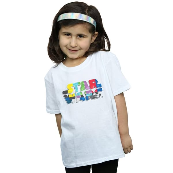 Star Wars Girls Test Card Logo Cotton T-Shirt