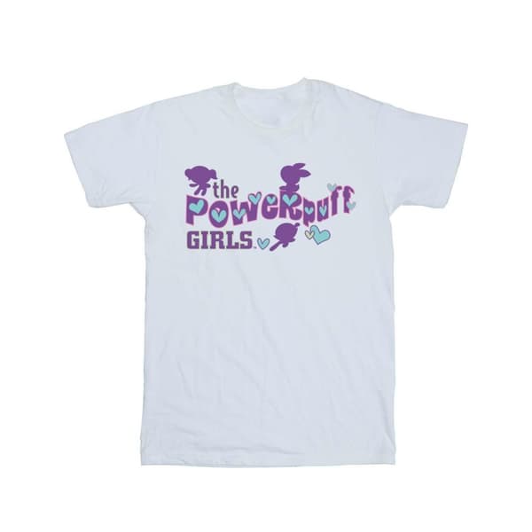 The Powerpuff Girls Girls T-shirt i bomull med lila logotyp