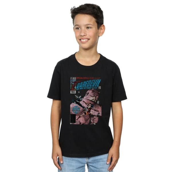 Marvel Boys Daredevil Distressed Bullseye Vs Elektra Cover T-Shirt